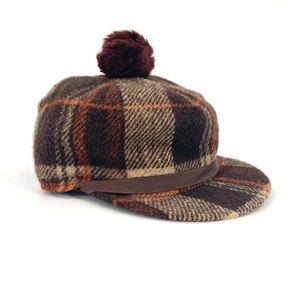 Wool Made in USA Pom Pom hat VTG